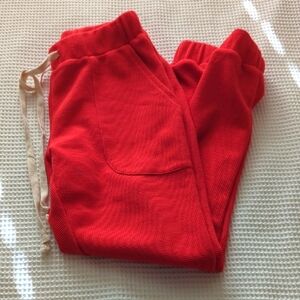 Roolee Red Waffle Pants